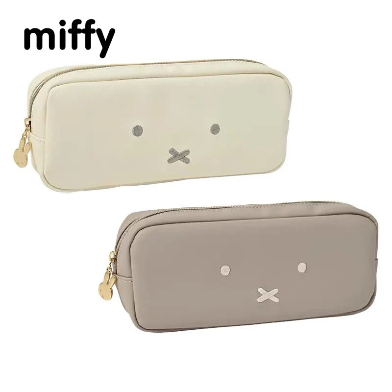 Kawaii Miffy PU Leather Waterproof Zipper Pen Bag Simple Portable Student Stationery Makeup Lipstick Storage Bag Christmas Gift Kawaii Miffy PU Leather Waterproof Zipper Pen Bag Simple Portable Student Stationery Makeup Lipstick Storage Bag Christmas Gift